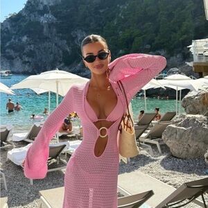 Monday Swimwear Pink Maxi Dress